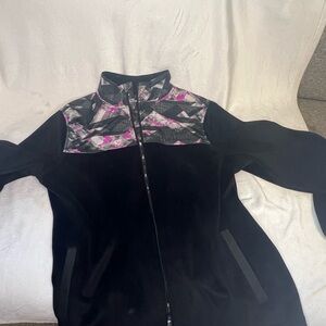 Fila Women's Black and Pink Ski Jacket